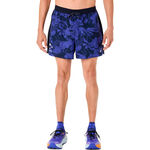 ASICS Bekleidung ASICS Fujitrail AOP 5in Laufshorts Herren-dunkelblau, blau