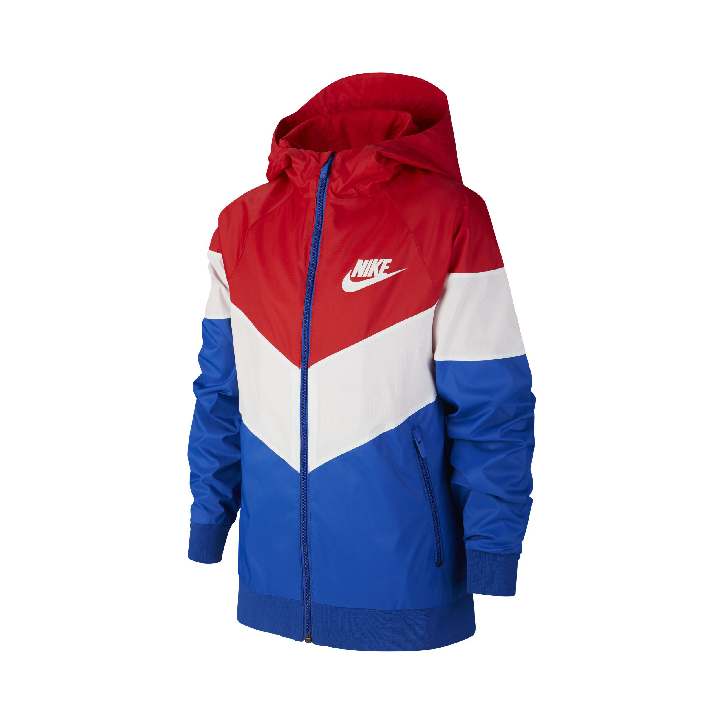 Sportswear Windrunner Trainingsjacke Jungen - Blau, Weiß