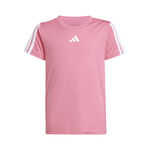 adidas Bekleidung adidas Training Essentials 3 Stripes T-Shirt Kinder - rosa, wei&szlig;