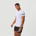 Björn Borg Bekleidung Björn Borg Borg T-Shirt Herren-Weiß