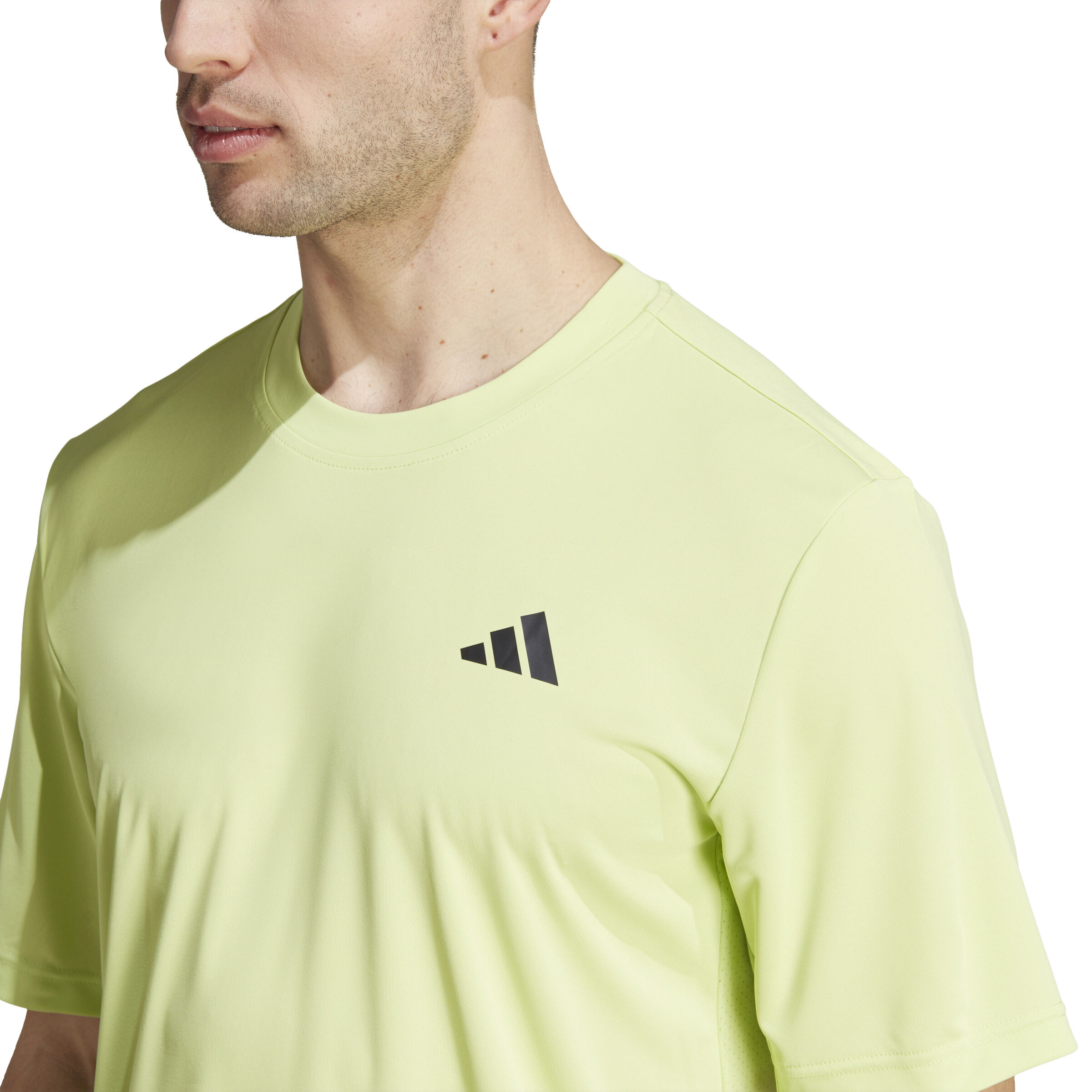 adidas Club 3 Stripes T Shirt Herren Limette online kaufen Tennis Point AT