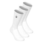 Quiet Please Bekleidung Quiet Please Performance Long Tennissocken 3er Pack-Wei&szlig;