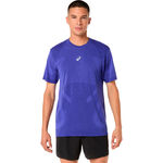 ASICS Bekleidung ASICS Road Seamless Laufshirt Herren-blau, lila