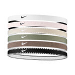 Nike Bekleidung Nike Nike Flex Classic Haarband 6er Pack-Weiß,Dunkelblau