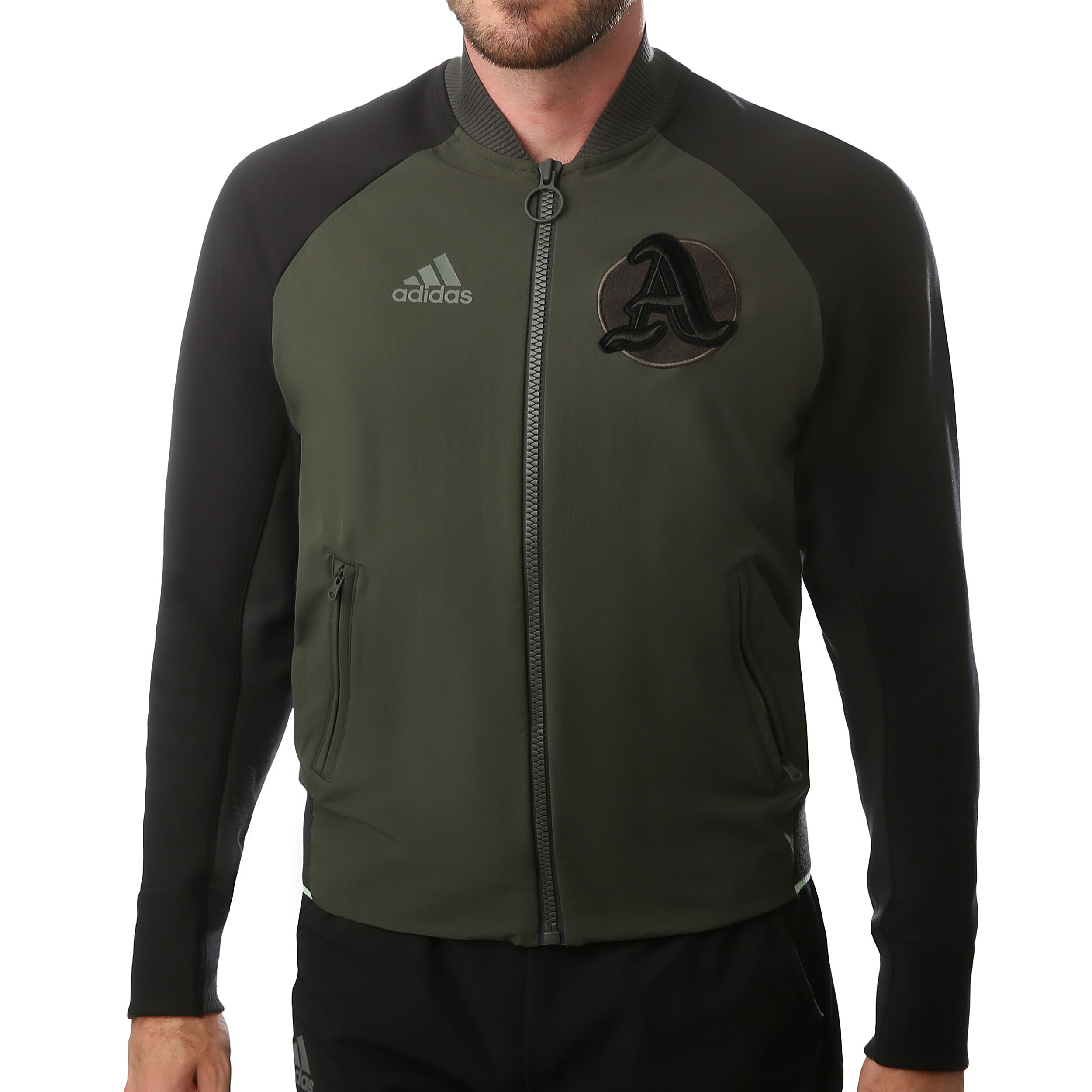 adidas New York City Trainingsjacke Herren Khaki, Schwarz adidas New York City Trainingsjacke Herren Khaki, Schwarz