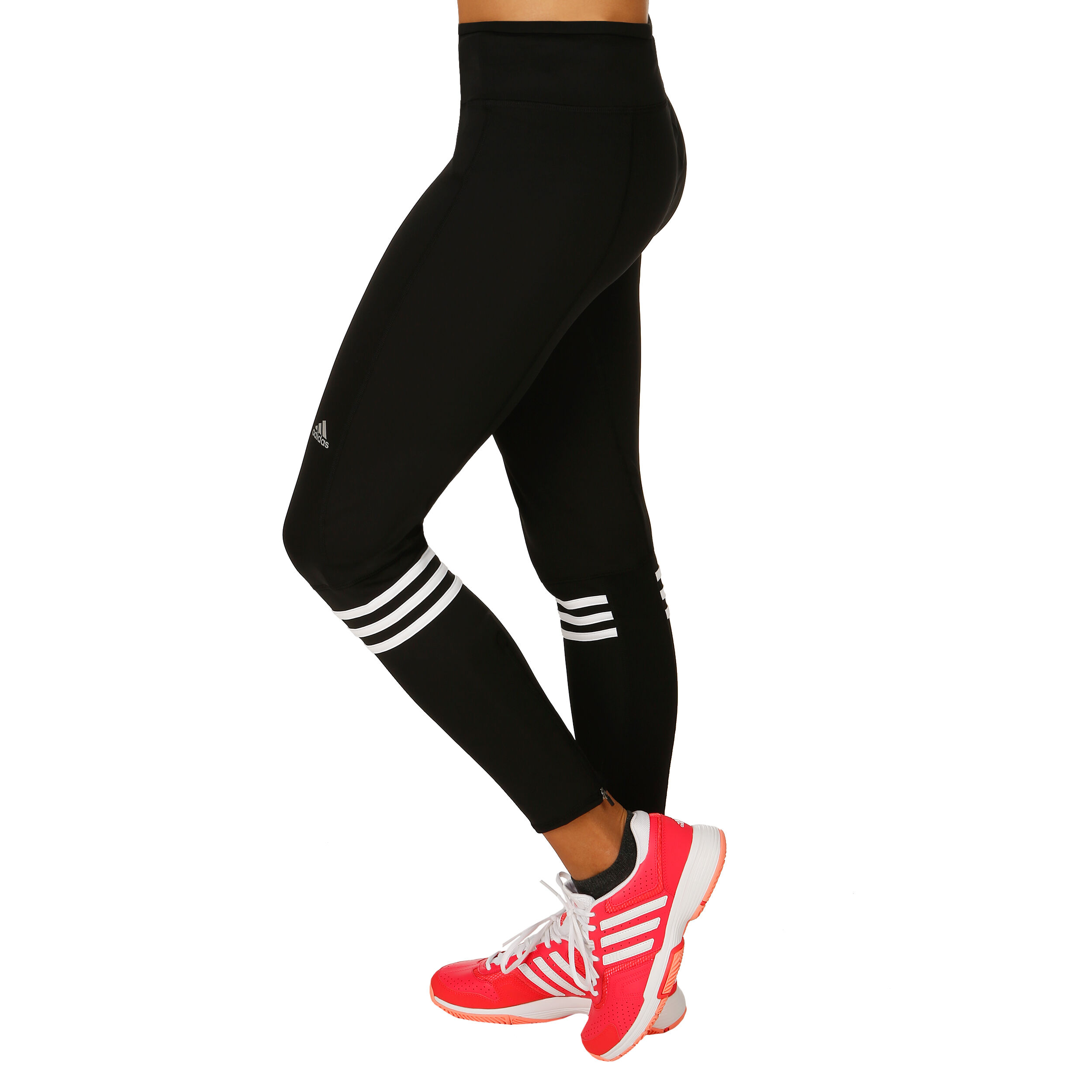 adidas Response Long Tight Laufhose Damen Schwarz WeiB online kaufen Tennis Point AT