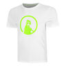 Wild Trainings T-Shirt Herren-Wei&szlig;,Neongr&uuml;n