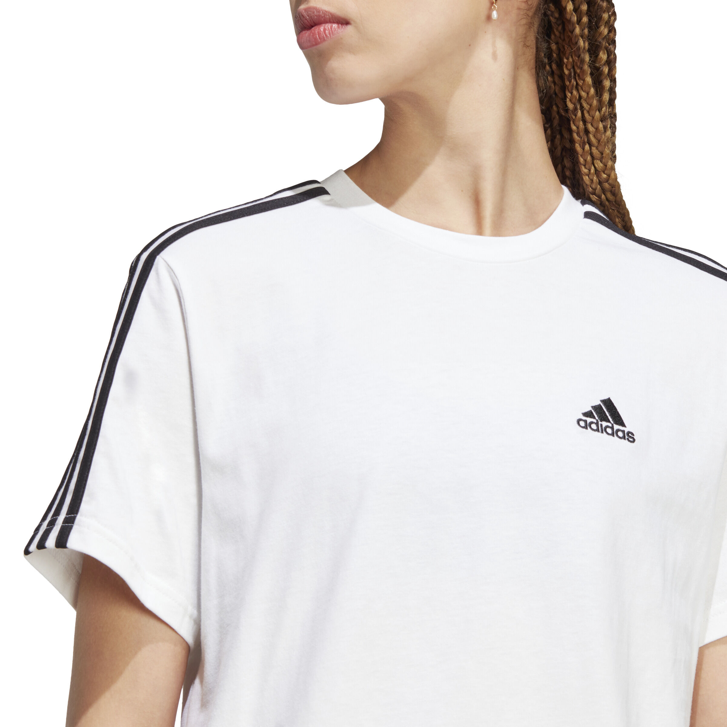 Adidas crop top top weiß
