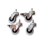 Gamma Technisches Equipment Gamma Rollen Set Für Standard Standfuß-Silber,Schwarz