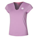BIDI BADU Bekleidung BIDI BADU Spike V-Neck T-Shirt Damen-Lila