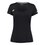 Babolat Bekleidung Babolat Play Cap Sleeve T-Shirt Damen-Schwarz