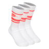 Everyday Essentials Crew Tennissocken-Weiß,Koralle