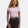 Rival Rib T-Shirt Damen-Pink