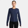 One Classic Dri-FIT Longsleeve Damen - dunkelblau, weiß