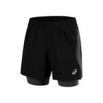 ASICS Bekleidung ASICS Road 2in1 5in Laufshorts Herren-schwarz, dunkelgrau