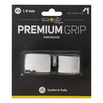Tennis-Point Basisgriffbänder Tennis-Point Premium Grip Perforated 1er Pack-Weiß