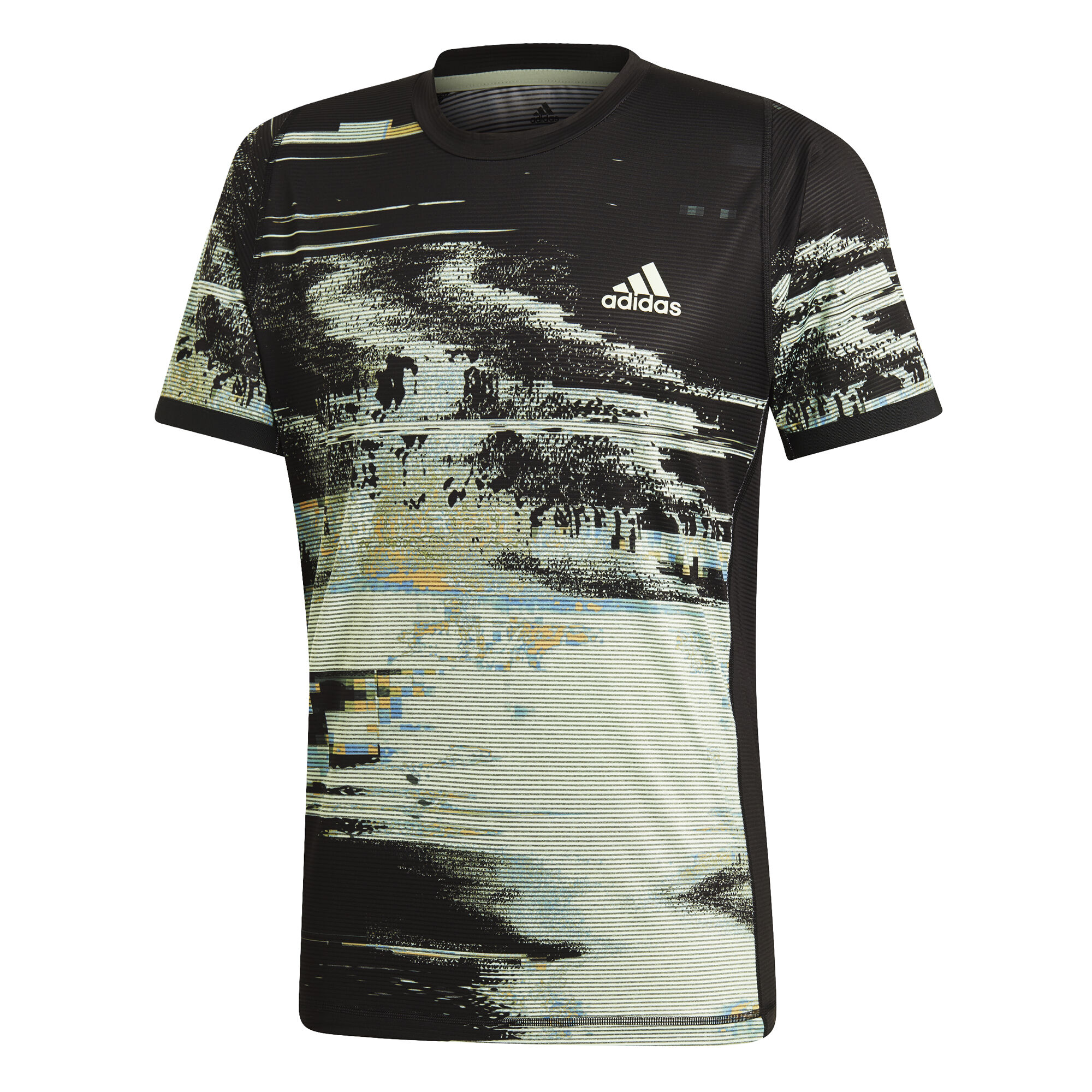 adidas New York Printed T Shirt Herren Schwarz, Hellgrün Herren T Shirt adidas Barricade Tee | Sportega.at