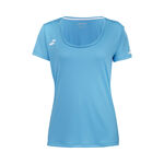 Babolat Bekleidung Babolat Play Cap Sleeve T-Shirt Mädchen-Blau,Weiß