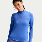 Nike Bekleidung Nike Swift Half-Zip Laufshirt Damen - blau, silber