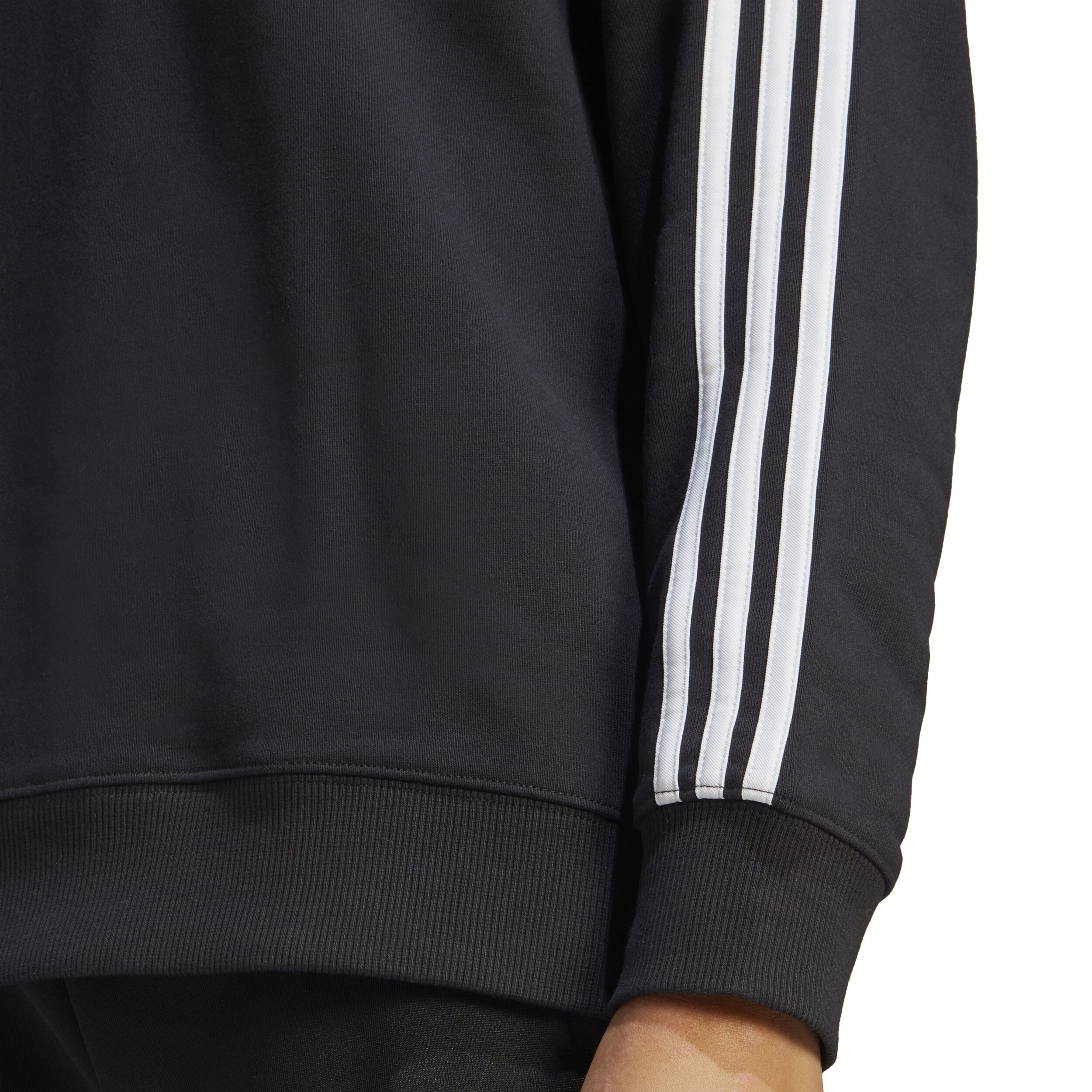 adidas 3 Stripes Sweatshirt Damen Schwarz WeiB online kaufen Tennis Point AT
