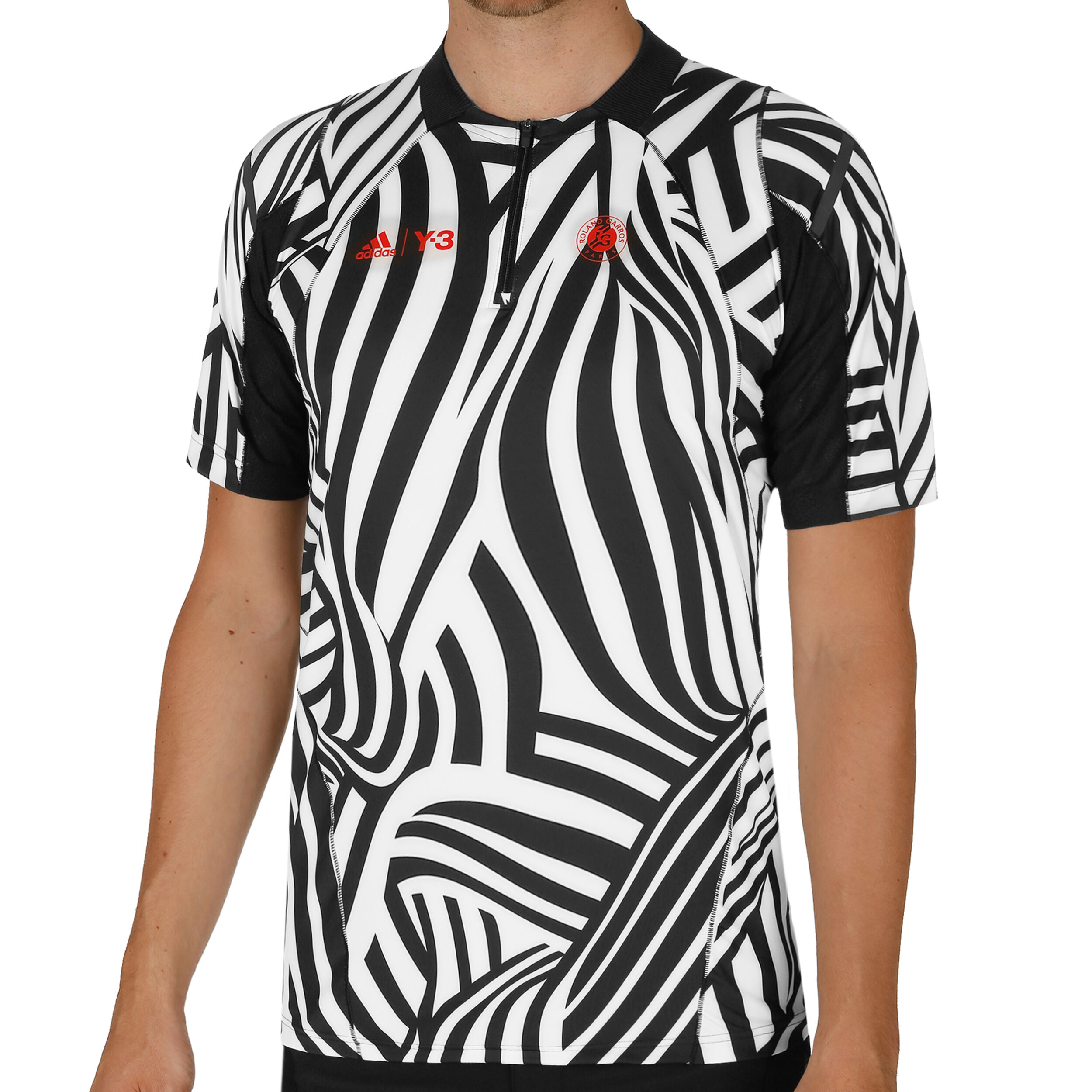 adidas Roland Garros Y 3 T Shirt Herren Weiß, Schwarz adidas Roland Garros Y 3 T Shirt Herren Weiß, Schwarz