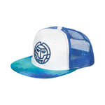 BIDI BADU Tennisbekleidung BIDI BADU Post Match Legend Mesh Printed Cap-Blau,Grün