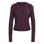 adidas Bekleidung adidas RI 3 Stripes Made With Nature Longsleeve Damen-Berry