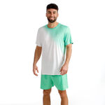 BIDI BADU Tennisbekleidung BIDI BADU Crew 2.0 T-Shirt Herren-gr&uuml;n, wei&szlig;