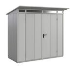Hörmann Set Berry Gerätehaus Modern-P,Typ1,RAL9006, 2 flg, inkl. Zubehör