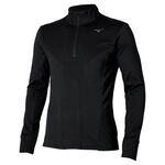 Mizuno Bekleidung Mizuno Active Warmalite Half Zip Laufshirt Herren-Schwarz