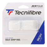 Tecnifibre Basisgriffbänder Tecnifibre Wax Feel Grip 1er Pack-Weiß