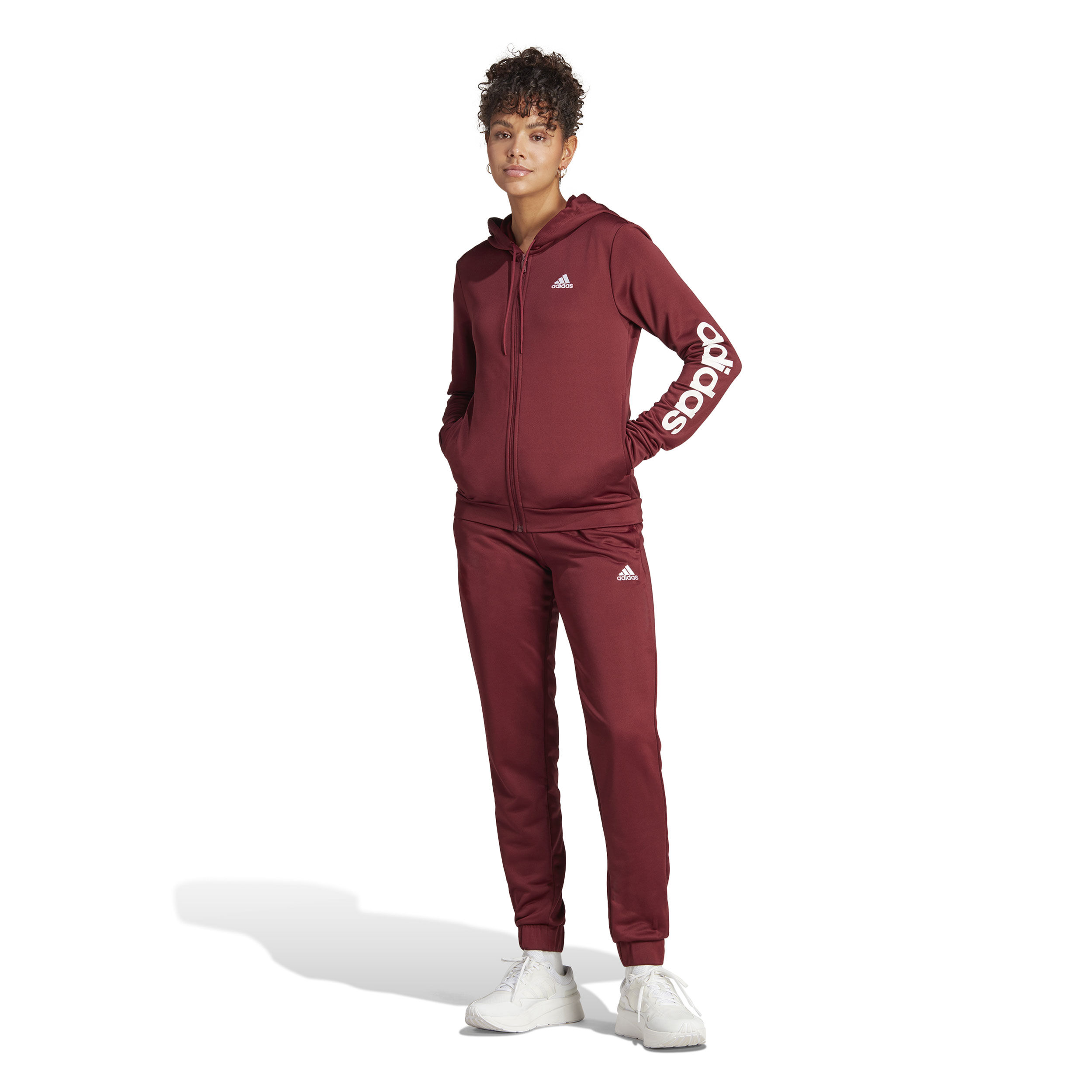 adidas Linear Trainingsanzug Damen Rot online kaufen Tennis Point AT