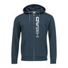 Fynn Sweatjacke Herren - dunkelblau, weiß