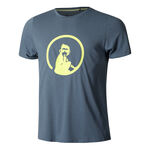 Quiet Please Bekleidung Quiet Please Trainings T-Shirt Herren - blau, 