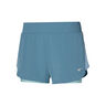 2in1 4.5 Laufshorts Damen - petrol, 