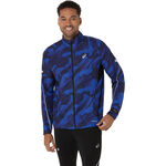 ASICS Bekleidung ASICS Road Lite-Show Packable Laufjacke Herren-Schwarz,Dunkelblau