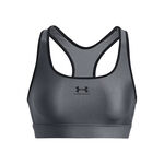 Under Armour Bekleidung Under Armour Heatgear Mid Padless Sport-BH Damen-Grau