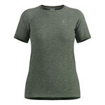 Odlo Bekleidung Odlo Essential Seamless Laufshirt Damen-oliv