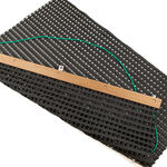 Tegra Platzbedarf Tegra Favorit- Schleppnetz Mit Holzabziehleiste,Schwer,Doppellagig-Mehrfarbig