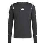 adidas Bekleidung adidas Ultimate High Visibility Laufshirt Herren-Schwarz