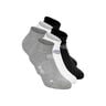 No Party XXL No Show Move Tennissocken-Grau,Schwarz