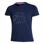 BIDI BADU Bekleidung BIDI BADU Heshima Lifestyle Tee T-Shirt Damen - dunkelblau, mehrfarbig