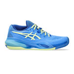 ASICS Tennisschuhe ASICS Gel-Resolution X Sandplatzschuh Damen-Blau,Limette