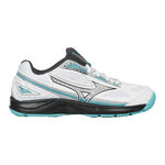 Mizuno Tennisschuhe Mizuno Break Shot 4  Teppichschuh Damen - weiß, türkis
