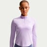 Swift Half-Zip Laufshirt Damen - lila, silber