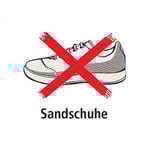 Tegra Platzbedarf Tegra Sandschuhe Verboten Schild-Weiß,Rot