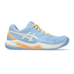 ASICS Padelschuhe ASICS Gel-Dedicate 8 Padelschuh Damen-Blaugrau,Creme