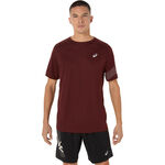 ASICS Bekleidung ASICS Icon Laufshirt Herren-Weinrot