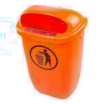 Tegra Platzbedarf Tegra Abfallbehälter-Orange