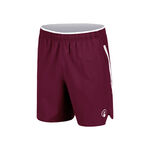 Quiet Please Tennisbekleidung Quiet Please Create Drop 7in Shorts Herren-Weinrot,Wei&szlig;